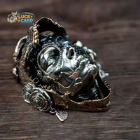 YJ Tiebro Metal Mechanical Skull Fidget Spinner Dekorasi Magnetik Mainan Jari untuk Menghilangkan Stres dan Dekompresi 14+