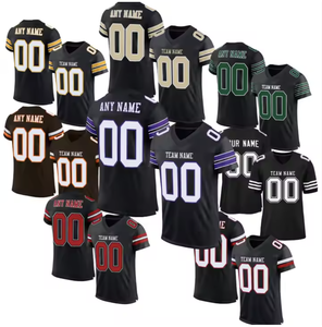 الأكثر مبيعاً كرة قدم مخيطة كحلي لاعب محدود جديد #2 #9 كلية أمريكية لكرة القدم جيرسي أمريكا تنفس - Product Image 1