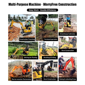 Excavatrice de jardin 2.0T avec châssis rétractable, tarière et marteau brise-roche – Fabricant professionnel, pièces de rechange gratuites - Product Image 2