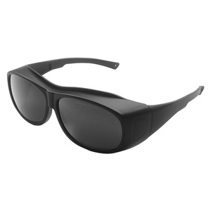 Lunettes de sécurité laser, monture noire, lentille de 2 mm, transmission de lumière de 10 %, lunettes de protection contre les rayonnements lumineux - Product Image 1