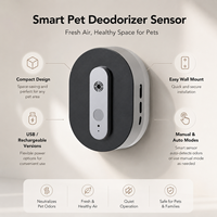Vaporisateur anti-odeurs pour animaux de compagnie avec détecteur de mouvement et micro-ondes, alimentation USB, modes manuel et automatique, pour usage domestique, contrôle des odeurs pour chats