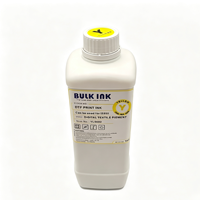 Encre DTF 1000 ml aux couleurs vives CMYK Blanc à base d'eau résistante à la décoloration pour l'impression par transfert sur vêtements, sweats à capuche, t-shirts et films PET