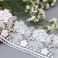 Dentelle Broderie Fleur Fantaisie 100% Polyester Soluble dans l'Eau pour Vêtements