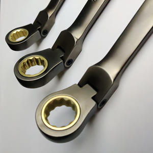 ประแจทอร์กซ์แบบปรับได้สองหัวมาตรฐานอังกฤษ  แบบยาว  ชุบดำ  พร้อมระบบแร็ตเช็ต  เครื่องมือช่าง - Product Image 3