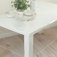 Nappe carrée transparente en PVC protecteur de Table tapis de buvard de bureau clair imperméable anti-rayures couverture de Table pour la décoration intérieure