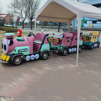Train électrique sans rail pour enfants, pour usage intérieur et extérieur, idéal pour les centres commerciaux, les parcs d'attractions et les sites touristiques