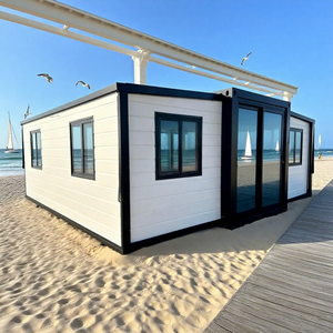 Casa Contenedor Desmontable de Acero Ligero, Resistente a Huracanes, de 20 pies y 2 Dormitorios, Plegable y Expandible - Product Image 1