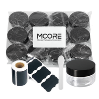 Emballage de soins de la peau cosmétiques de luxe pots transparents contenant de gommage au beurre de corps cosmétique pots de crème en plastique pour animaux de compagnie vides avec couvercles