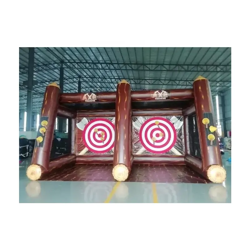 Outdoor fun carnival sport game inflatable axe throwing game for event