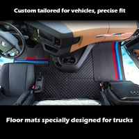 Tapis de sol pour camion en cuir XPE 7D 9D à double couche, couvrant entièrement l'espace, sur mesure, imperméables, antidérapants, avec options de couleurs personnalisées
