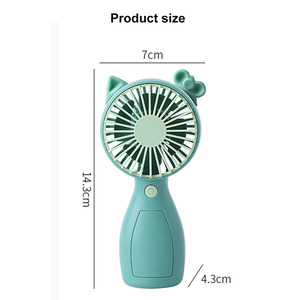 Ventilatore tenuto in mano elettrico portatile rosa ricaricabile rosa ricaricabile del micro usb dello scrittorio dei fan della foschia del regalo - Product Image 6