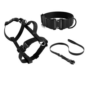 Ensemble harnais et collier de laisse tactique OEM pour chien Système d'entraînement à la marche à dégagement rapide style tendance TPU étanche - Product Image 1