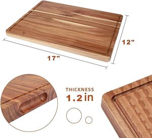 <span class=keywords><strong>Planche</strong></span> à découper en bois de bambou personnalisée inachevée à bas prix à la <span class=keywords><strong>table</strong></span> de <span class=keywords><strong>planche</strong></span> à découper en bois d'acacia <span class=keywords><strong>teck</strong></span> - Product Image 6