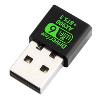 Adaptateur de carte réseau sans fil 2 en 1 AX900, récepteur Wifi 900 Mbps, adaptateur Wifi 6 USB 5.3, sans pilote