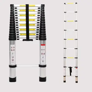 High Quality 5 Meter Ladder Telescopic 26Ft Straight Telescoping Aluminium Ladder Foldable