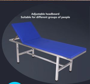 Groothandel RVS Opvouwbare Massagetafel Rugleuning voor Schoonheidssalons Dik Lederen Ziekenhuismeubilair Gaten Opvouwbare Rugleuning - Product Image 2