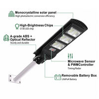 Farolas Solares, Luces Solares para Jardín, Iluminación Exterior, Impermeables IP65 y con Protección Contra Rayos, Certificación CE