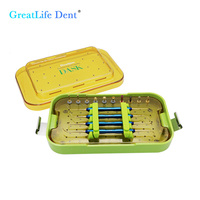Greatlife Dent Kit d'instruments chirurgicaux autoclavables pour implants dentaires, auto-occluant, avec forets et instrument de sinus lift