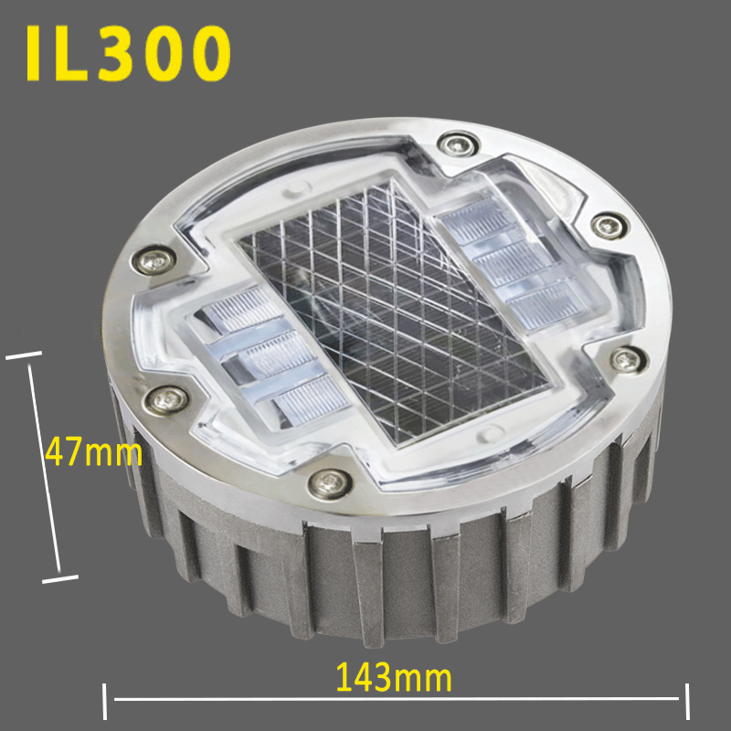 Светоотражающий светодиодный фонарь «кошачий глаз» на солнечной батарее, 30 т, 8 светодиодов