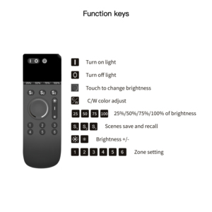 2.4G không dây Đơn màu <span class=keywords><strong>LED</strong></span> dimmer điều khiển 18-Keys PF từ xa kép <span class=keywords><strong>LED</strong></span> Strips/bóng đèn/Downlight ánh sáng giải pháp dịch vụ - Product Image 2