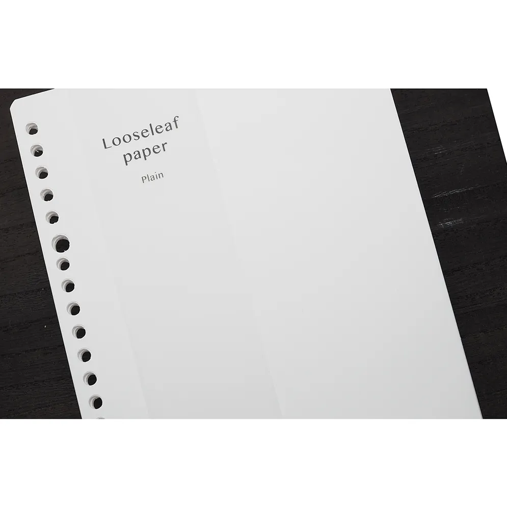 Wholesale High Quality Binder Loose Leaf Notebook White Papers