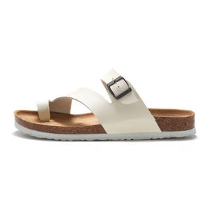 Sandalias planas de cuero genuino a la moda, de alta calidad, con plataforma, para hombre y mujer, pantuflas, estilo casual para caminar por la playa. - Product Image 4