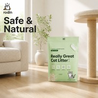 Fabricant OEM, vente en gros de litière pour chat en tofu de fibres de soja naturelles, 1,5 mm, jetable aux toilettes, à agglomération rapide, sable de tofu