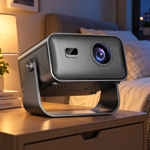 Proyector para <span class=keywords><strong>Cine</strong></span> en Casa, Mini Proyector LED Portátil, <span class=keywords><strong>Cine</strong></span> en Casa, Proyector de Películas para Exteriores, DLP, Smart TV Android, Wifi, Pantalla LED - Product Image 1
