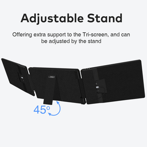 2026 Portable Dual Monitor 14-inch IPS Display with LED Backlight Black Triple Extended Monitor Plug and <b>Play</b> for Laptops&Phones - Product Image 2