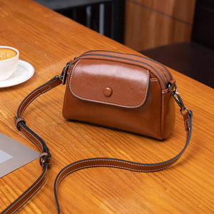 Preppy Lady New Mom Brown Fashion Portable Small <b>Square</b> Mini Cell Phone Bag Soft PU Single Strap Shoulder Crossbody Water - Product Image 5