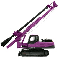 Rig de forage rotatif pour travaux de génie civil, fondations, rig de forage rotatif portable