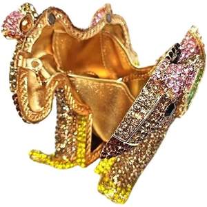 Bolso de mano de noche con diseño de caballo balancín y pedrería para mujer, elegante y deslumbrante, ideal para fiestas y salidas nocturnas. - Product Image 3