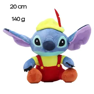 Dikiş peluş oyuncaklar popüler zarif pembe mavi dolması oyuncaklar Big oyuncak şeyler Mini boyutu peluş Lilo dikiş ile büyük kulak