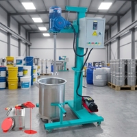 Mélangeur Dispersant à Cisaillement Élevé 1,5 kW de Laboratoire, Dissolveur pour Peintures et Liquides, Machine de Mélange 304, Vente Directe Usine Laizhou