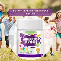 HDK Sambucs Elderberry Kids Gummies OEM ODM Vitamines Gélifiées Personnalisées pour Enfants Soutien Immunitaire