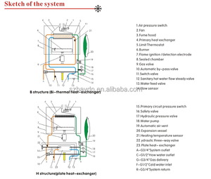 غلاية معلقة على الحائط بالغاز فعالة من حيث التكلفة مع تشطيب أنيق - Product Image 6