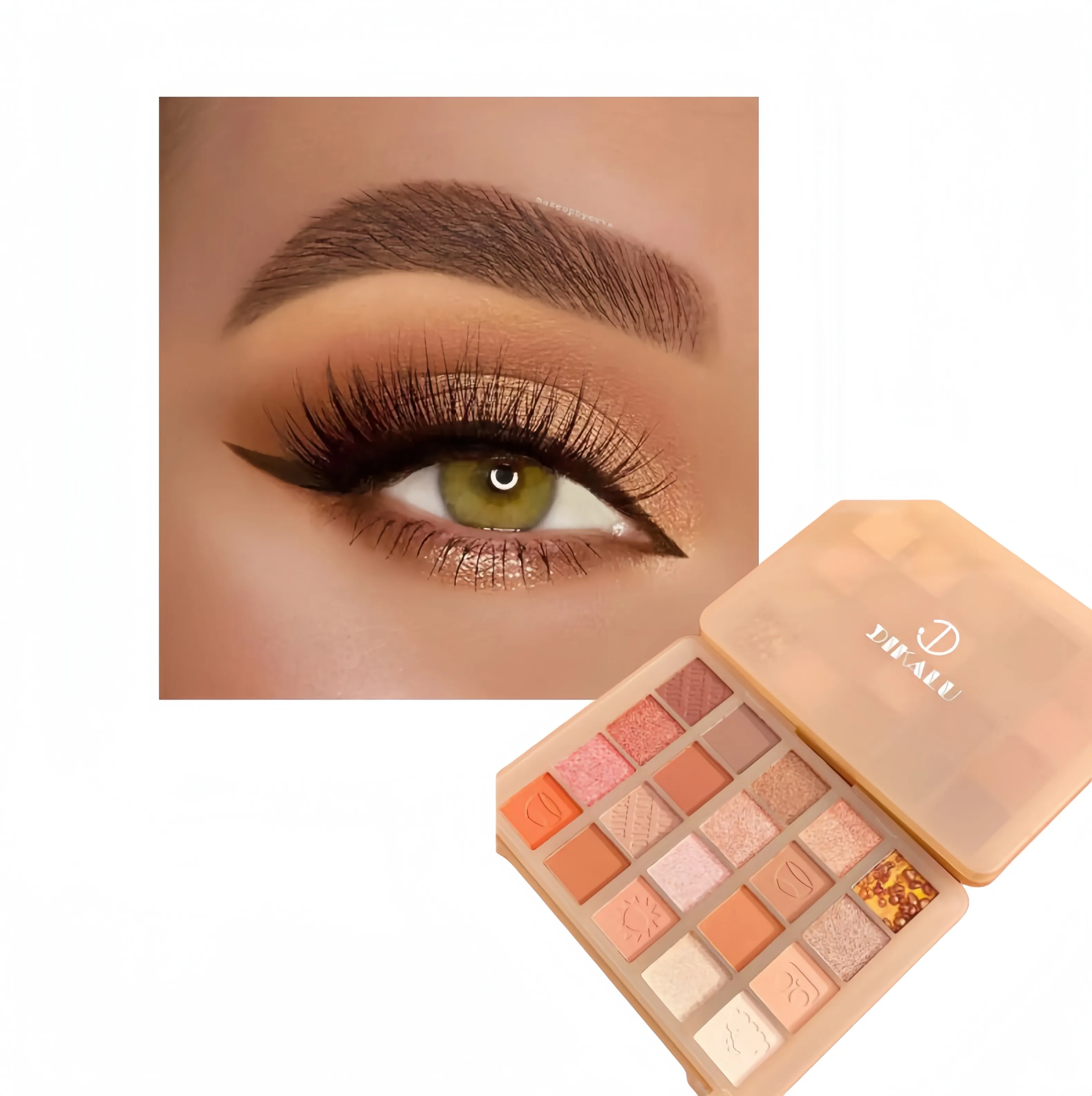 High color chestnut eyeshadow palette daily makeup delicate powdery color uniform beauty makeup 20 color eyeshadow palette
