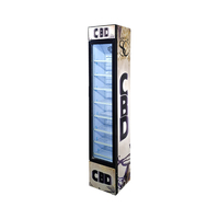 Réfrigérateur commercial Meisda SC105B 105L avec porte en verre, mince, pour boissons, avec certifications CE ROHS SAA, double tension