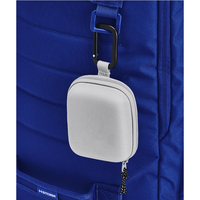 Mini Bolsa de Almacenamiento Portátil para Auriculares con Cierre de Cremallera y Gancho para Auriculares Inalámbricos, Cable USB, Tarjeta de Memoria TF