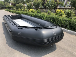 Customized Spain <strong>Libya</strong> Tunisia Plywood Floor Aluminum Floor 30+Person Long Large Inflatable Rubber Fishing Boat for Sale - Product Image 5