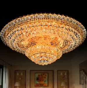 Nueva llegada lámpara colgante de lujo bola de cristal candelabro redondo LED Luz de techo para sala de estar - Product Image 2