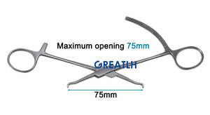 คีมคีบกระดูกสแตนเลสสำหรับศัลยกรรมกระดูก - Product Image 5