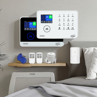 Système d'alarme anti-intrusion portable WiFi et 4G en ABS pour la maison, contrôle via l'application Tuya, fonction SOS, résistant à l'eau, détecteur de mouvement PIR 433Mhz, sonnette