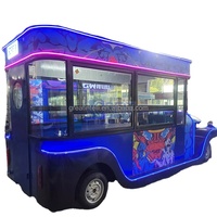 Vente directe d'usine Pizza-deux étages Bus de luxe à deux étages camion de boisson Mobile caravane de restauration rapide