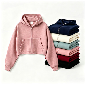 Sudadera con Capucha Unisex Personalizada con Cierre, Poliéster/Algodón 350gsm, Bordada, de Alta Calidad, Transpirable, Corte Holgado, Servicio OEM, Ropa Casual de Invierno - Product Image 4