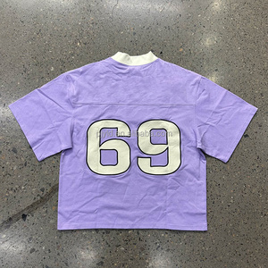 Fabricante personalizado hombres deportes Boxy Tees Streetwear apliques parche bordado logo camiseta <span class=keywords><strong>para</strong></span> hombres - Product Image 3