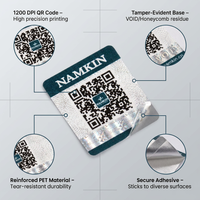 Etiqueta Adhesiva de Código QR de Seguridad Personalizada Anti-Falsificación, Resistente al Agua, con Sello de Garantía Void a Prueba de Manipulación para Autenticación de Productos