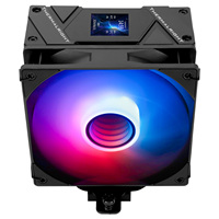 Refroidisseur d'air pour processeur Thermalright Assassin Spirit 120 VISION BLACK ARGB, tour de 154 mm, écran LCD IPS de 1,54 pouces