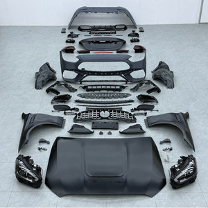 <span class=keywords><strong>W205</strong></span> à W206 Pièces d'auto pour Benz 2015-2021 Classe C <span class=keywords><strong>W205</strong></span> Mise à niveau 2022-2025 W206 C63 Kit de carrosserie Pare-chocs de voiture Phare Capot Ailes - Product Image 6