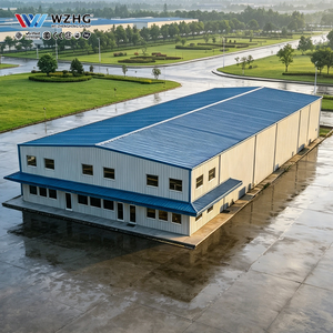 โกดังผลิตเหล็กโครงสร้างขนาดใหญ่สำหรับโครงการโรงงานอุตสาหกรรม - Product Image 1